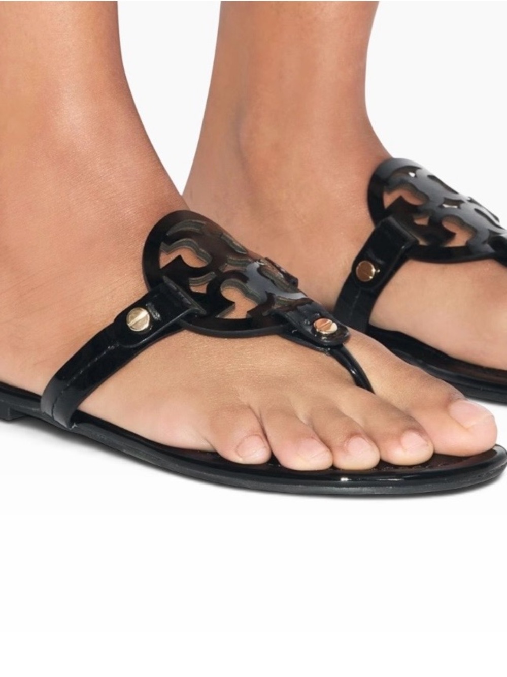 Tory Burch Miller Patent Sandal Sz 12 - Picture 2 of 8